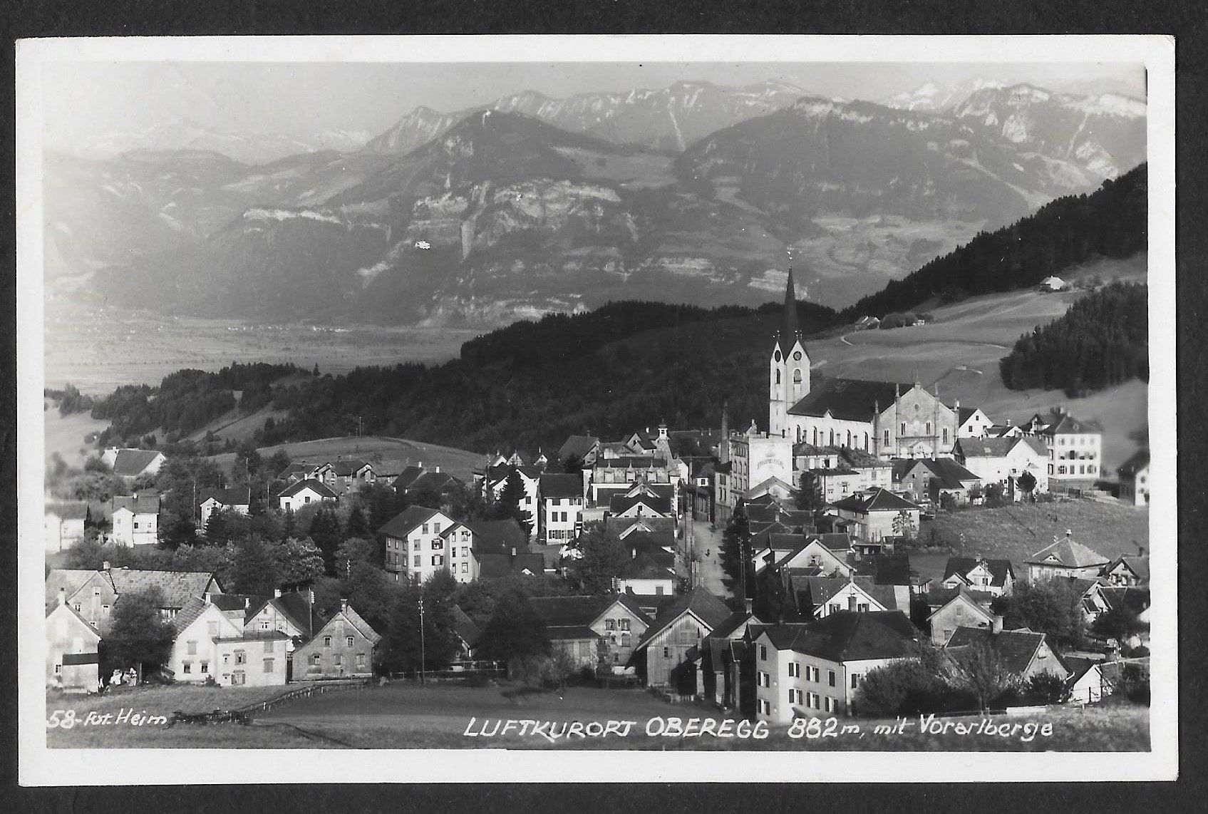 Cartoline postali: Oberegg Ansicht mit Vorarlberge Feldpoststempel – Usato da Olten venduto da clotaldi