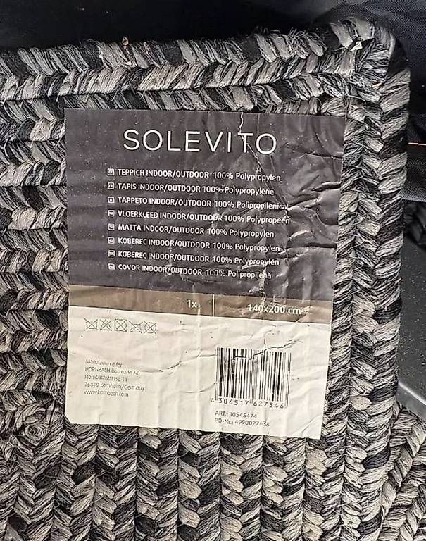 Tappeti: Solevito Teppiche outdoor grau  – Usato da Rotkreuz venduto da Manfi11 1