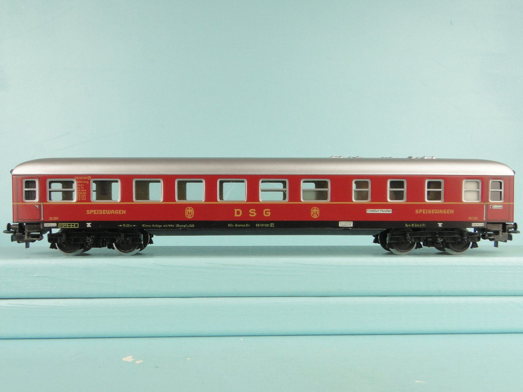 Märklin Modellini di ferrovie: Märklin 4024 Restaurant DSG, Blech – Usato da Bülach venduto da cann11 3