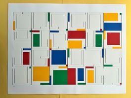 Rita Ernst Rythmus Serigraphie VFO Signiert 80 Exemplare