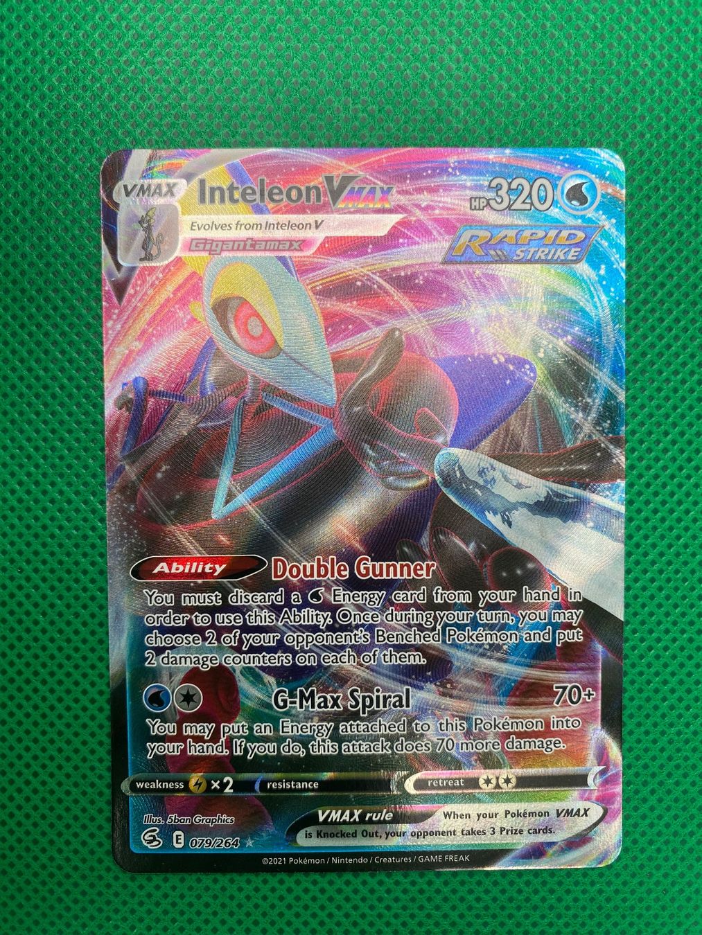 Pokémon Sammelbilder & Trading cards: Intelleon VMAX (FST 079) – Gebraucht aus Wermatswil von finest112