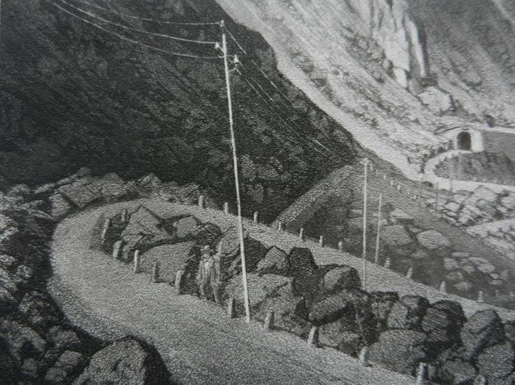 Gravures: Die Gotthard Strasse Schöllenen – D'occasion à Risch par Rischli15 9