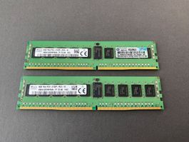 2x Server-Ram Hynix 8GB DDR4 2133MHz 288Pin ECC REG