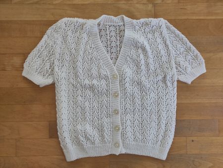 Strickjacke weiss