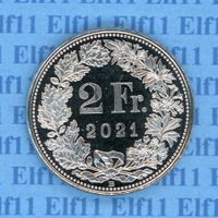 CHF___2.00 2021 stgl * nigelnagelneu! 2 Franken