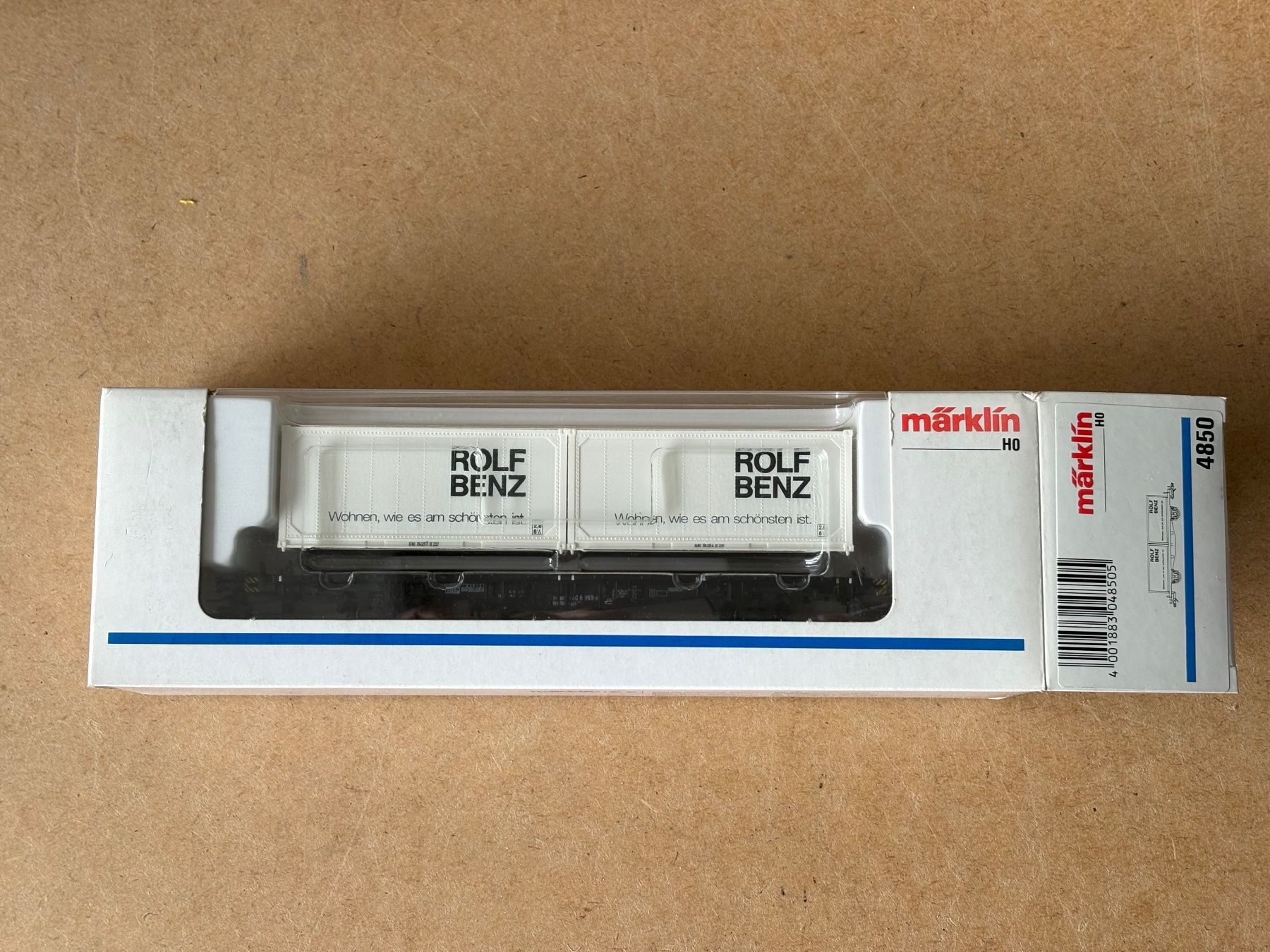 Märklin Modellini di ferrovie: Marklin 4850 Guterwagen ROLF BENZ – Nuovo e nell'imballaggio originale da Hauterive NE venduto da eriamch