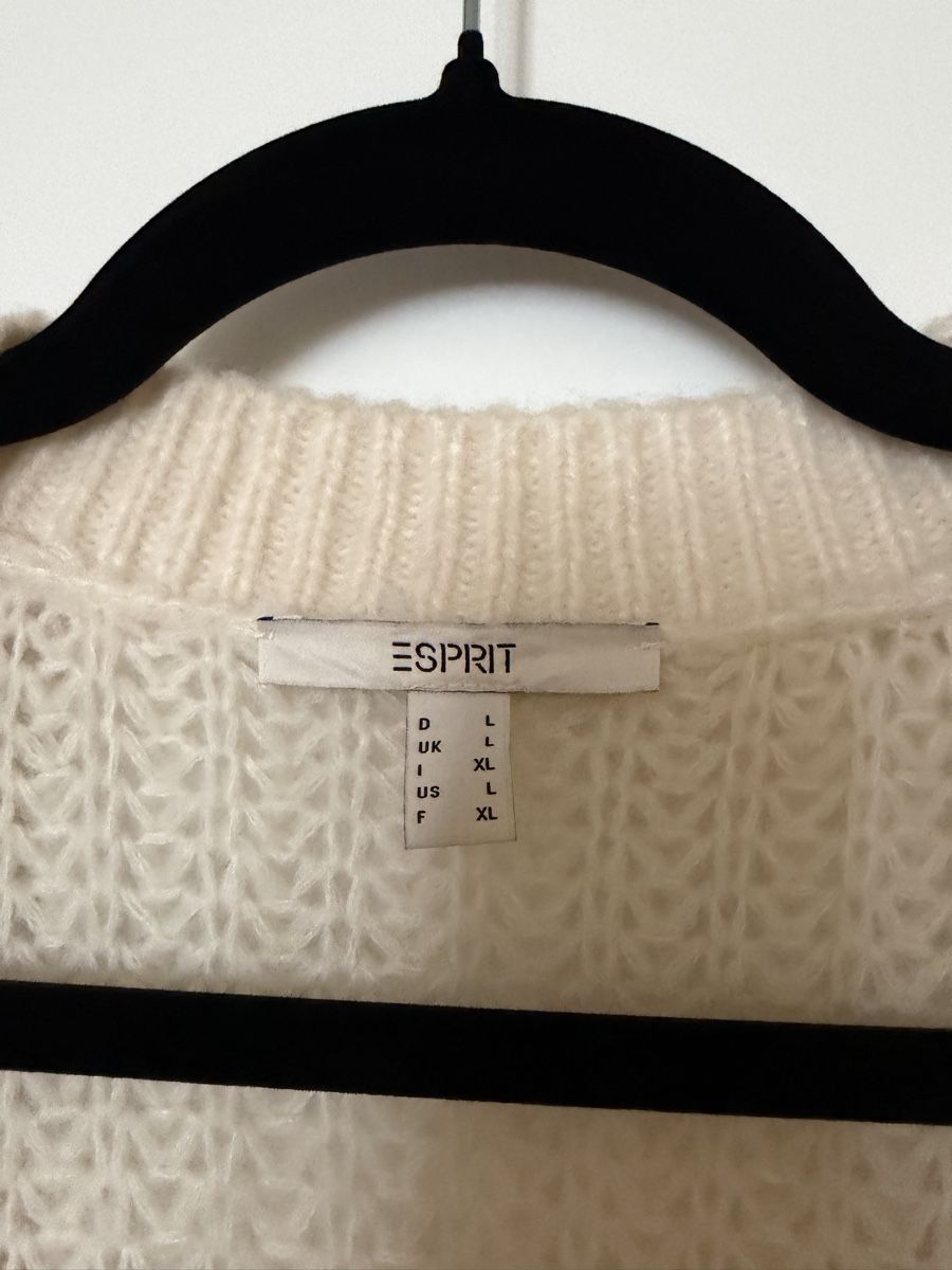 Esprit Giacche: Strickjacke Esprit cremeweiss Grobstrick Grösse L – Usato da Langnau am Albis venduto da Schneeflocke92 2
