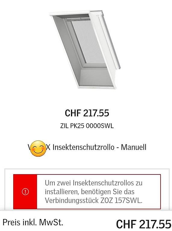Finestre: Velux Insektenrollo Dachfenster – Nuovo (secondo la descrizione) da Lostorf venduto da Takel 4