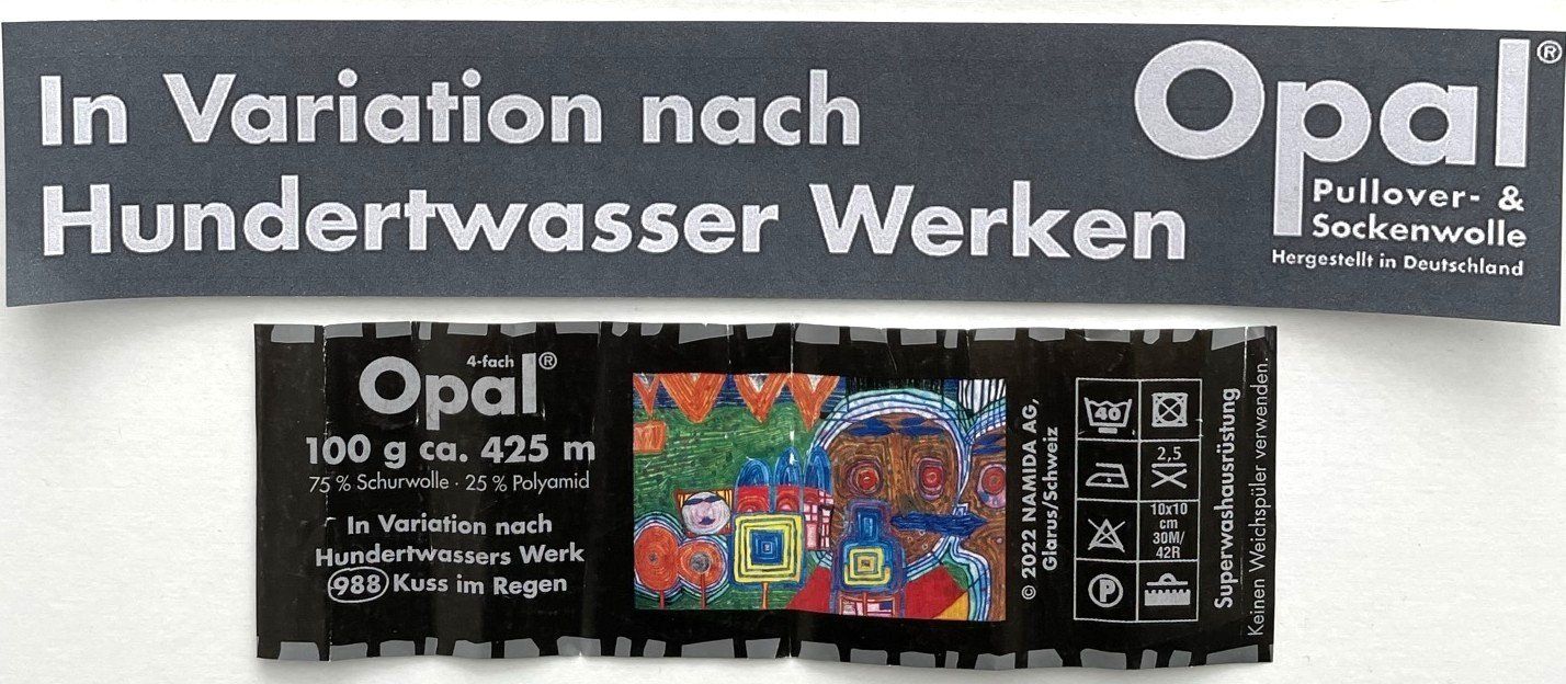 Socken: Handgestrickte "Hundertwasser" Socken verschiedene Grössen – Neu und originalverpackt aus Täuffelen von sohalt 1