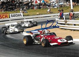 Andrett, Ferrari 1971, original signiert!