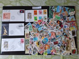 Mehrere hundert Ausland-Briefmarken ab Uralt T5
