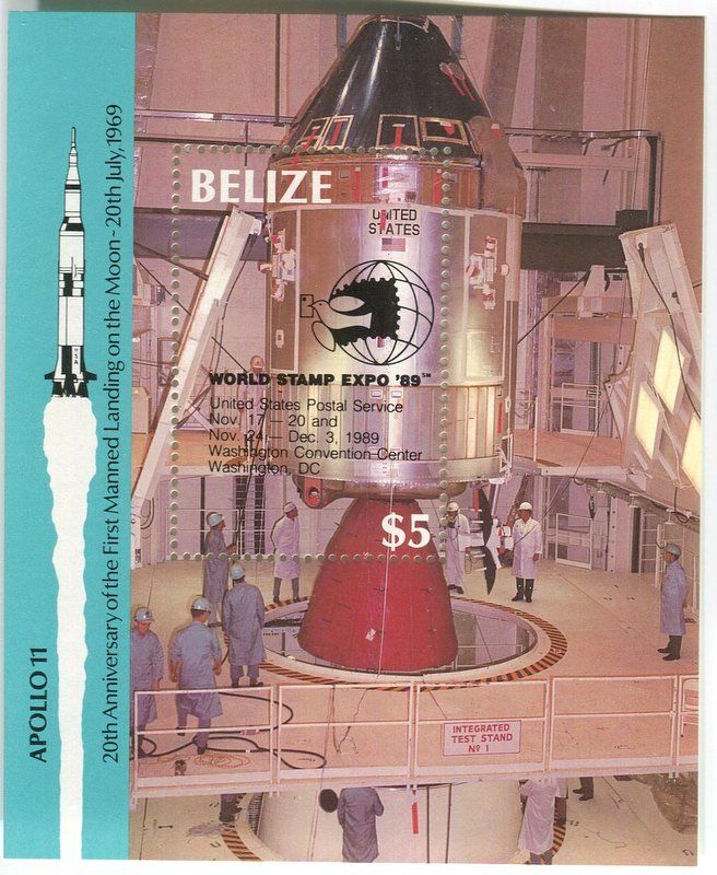 Tous les timbres: Block "Apollo 11". Belize. – Neuf avec emballage d'origine à Basel par Butsch5