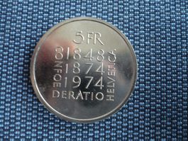 5 Franken 1974 Verfassung
