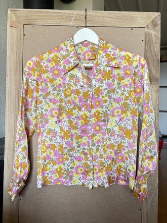Chemise vintage 100% soie  S