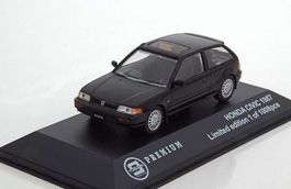 Honda Civic 3-Türer 1987-1991 RHD schwarz      1:43