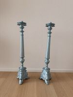 Antike Kerzenständer Shabby Chic Vintage metallic