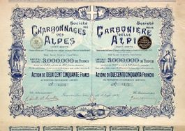 Société des Charbonnages des Alpes, Genève - 1902