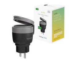 Hombli smarte outdoor Steckdose V2, schwarz