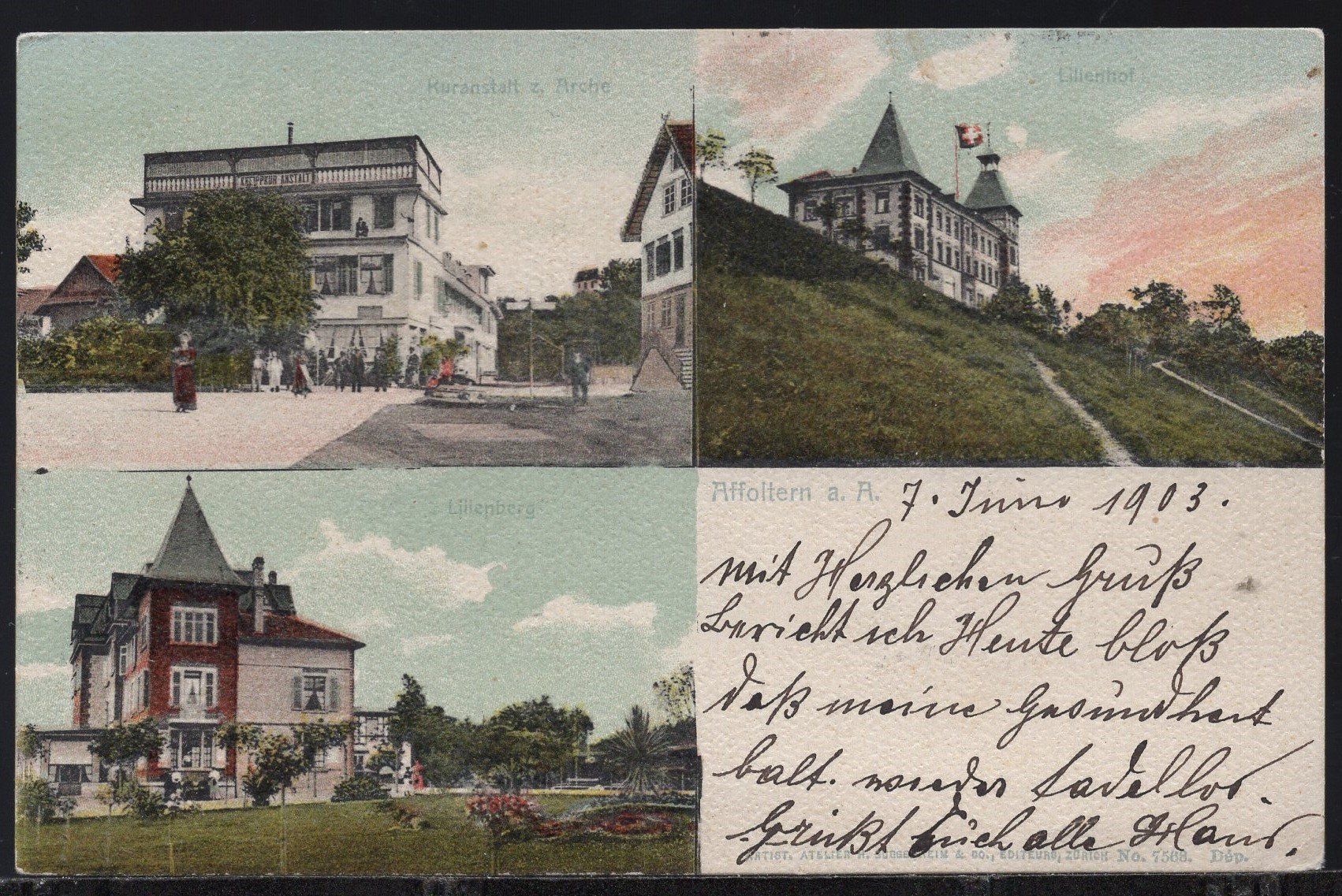 Cartes postales: Affoltern am Albis 8.VI.03  /   3 Bilder – D'occasion à Aarau par kufi44
