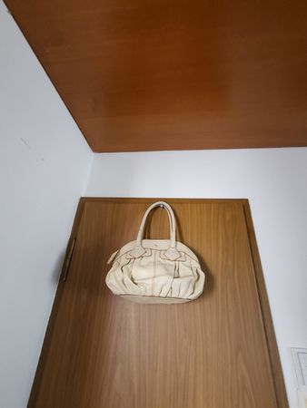 Sac à main vintage  Lancel en cuir beige authentique