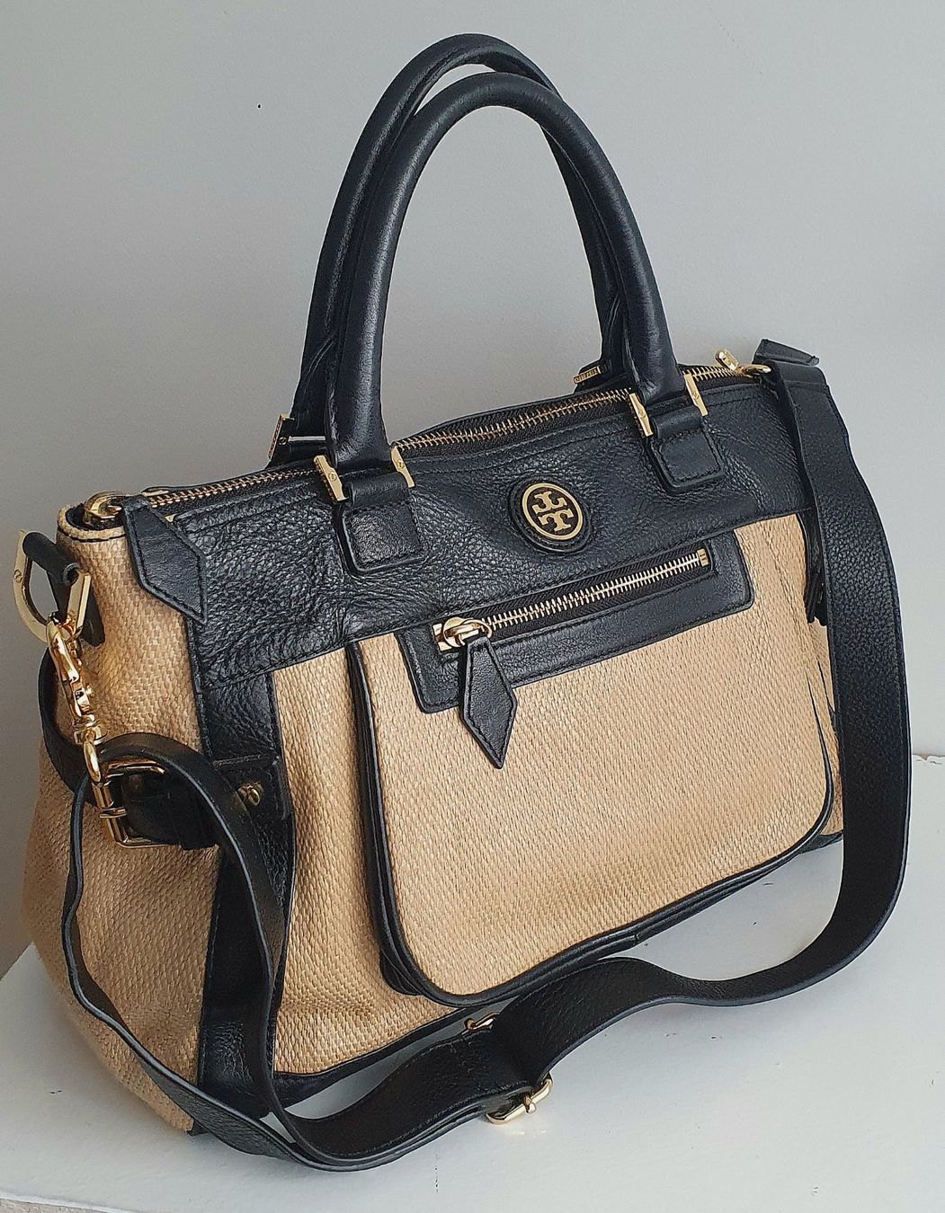 Tory Burch Borse da donna: Tory Burch Handtasche Crossbody Leder Raffia Optik – Usato da Niederteufen venduto da Mira_72