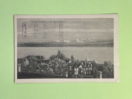 Lac de Neuchâtel et les Alpes
