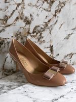 Salvatore Ferragamo Pumps Vara Fr. 749,- Altrosa  Gr.37 1/2
