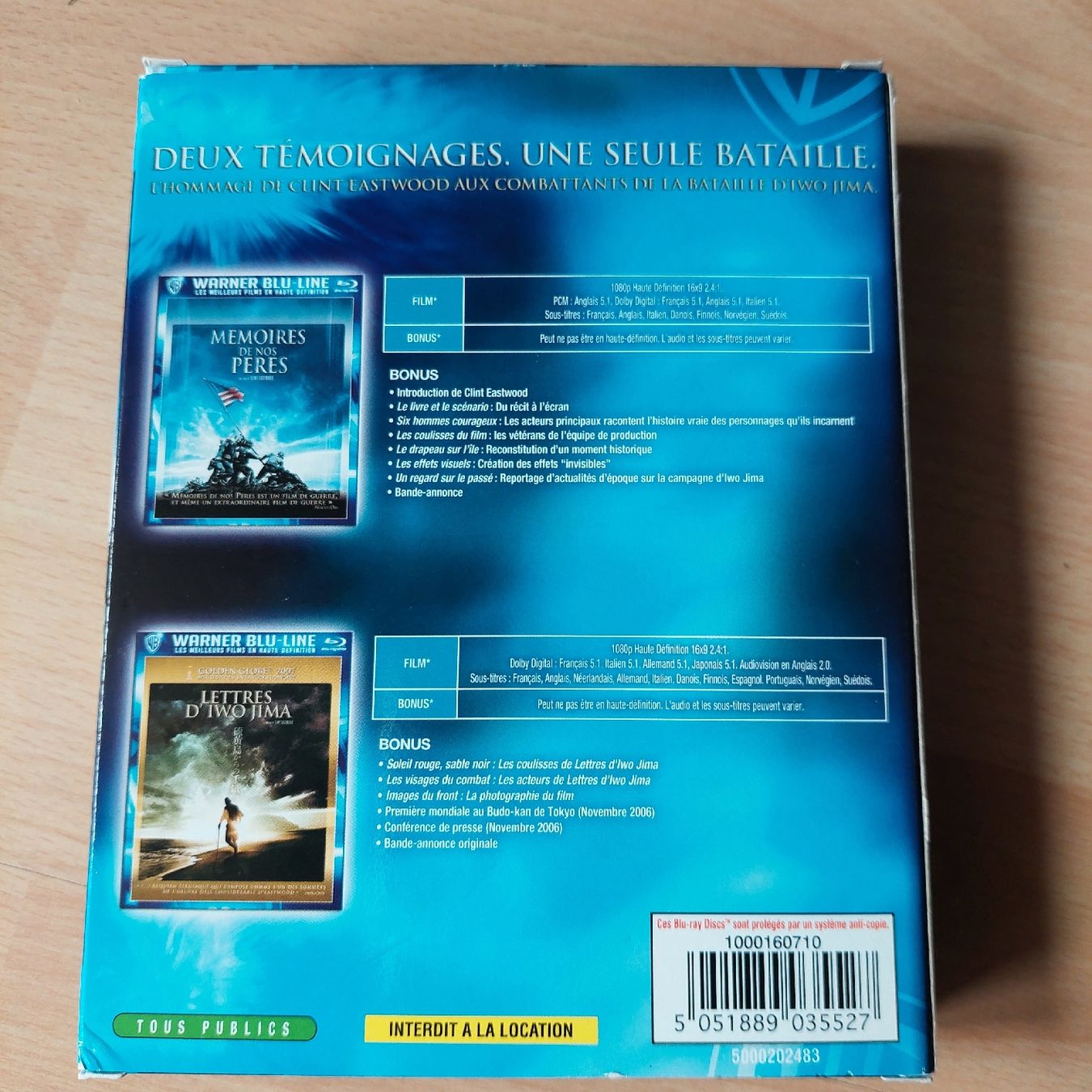 Tutti i DVDs: 2 blurays de Clint Eastwood – Usato da Biel/Bienne venduto da Totalkelly 2