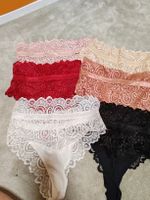 Damen Slip Set Spitze diverse Farben Grösse L neu