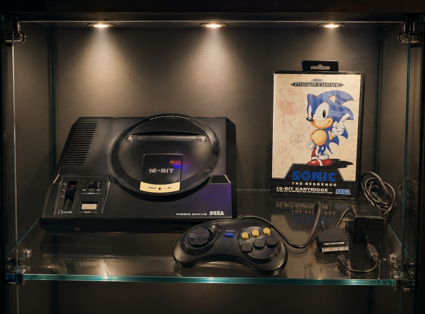 Sega Console: Console Sega Megadrive RGB avec Sonic – Usato da Villars-sur-Glâne venduto da MrLobTec