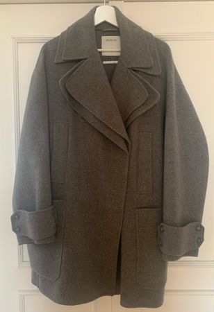Sportmax Mantel, Gr. 38, Grau, Wolle/Kaschmir, Top Zustand
