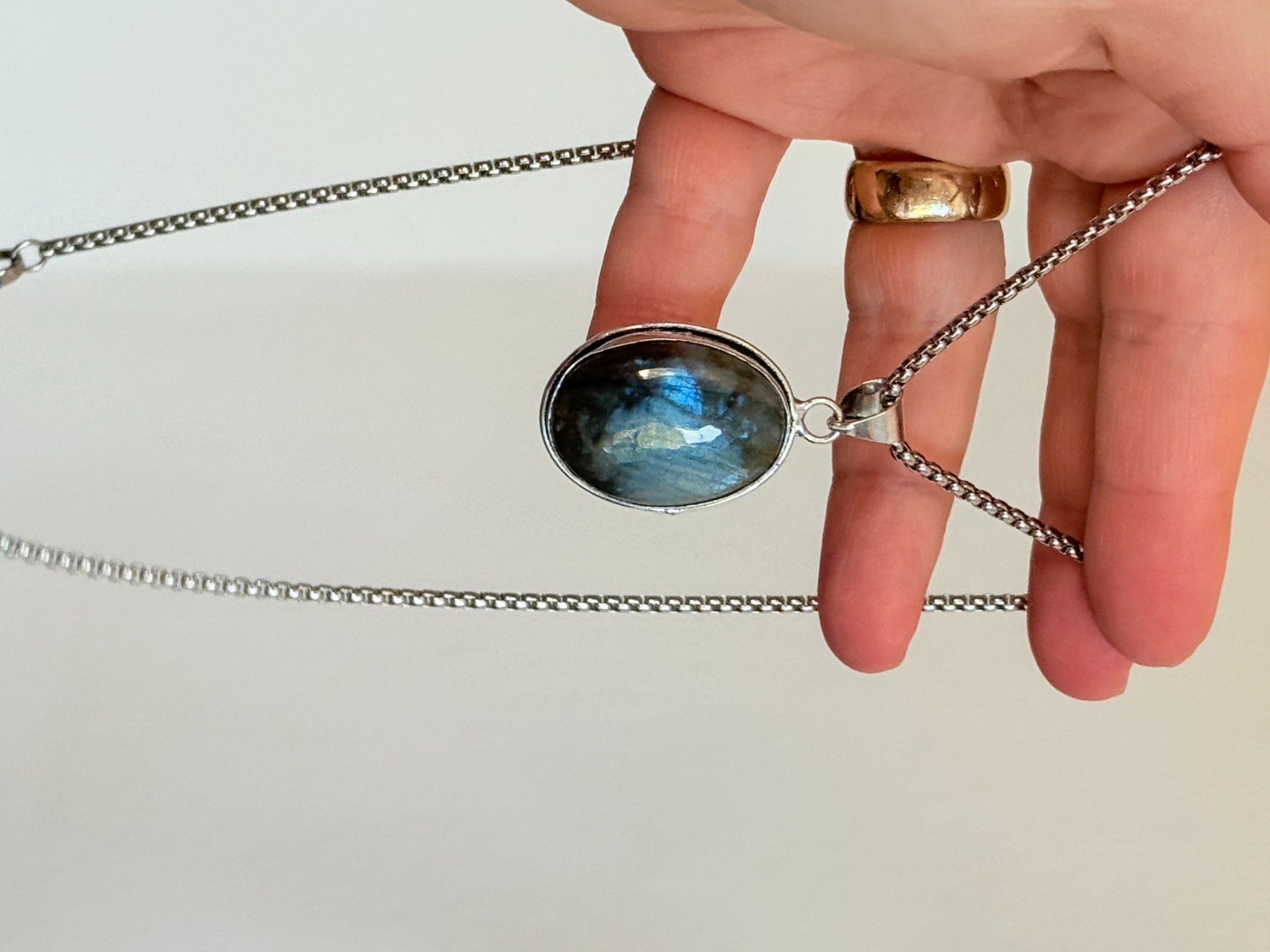 Catenine: Collier labradorite, élégant et tendance ✨ – Nuovo e nell'imballaggio originale da Genève venduto da AWWA 9