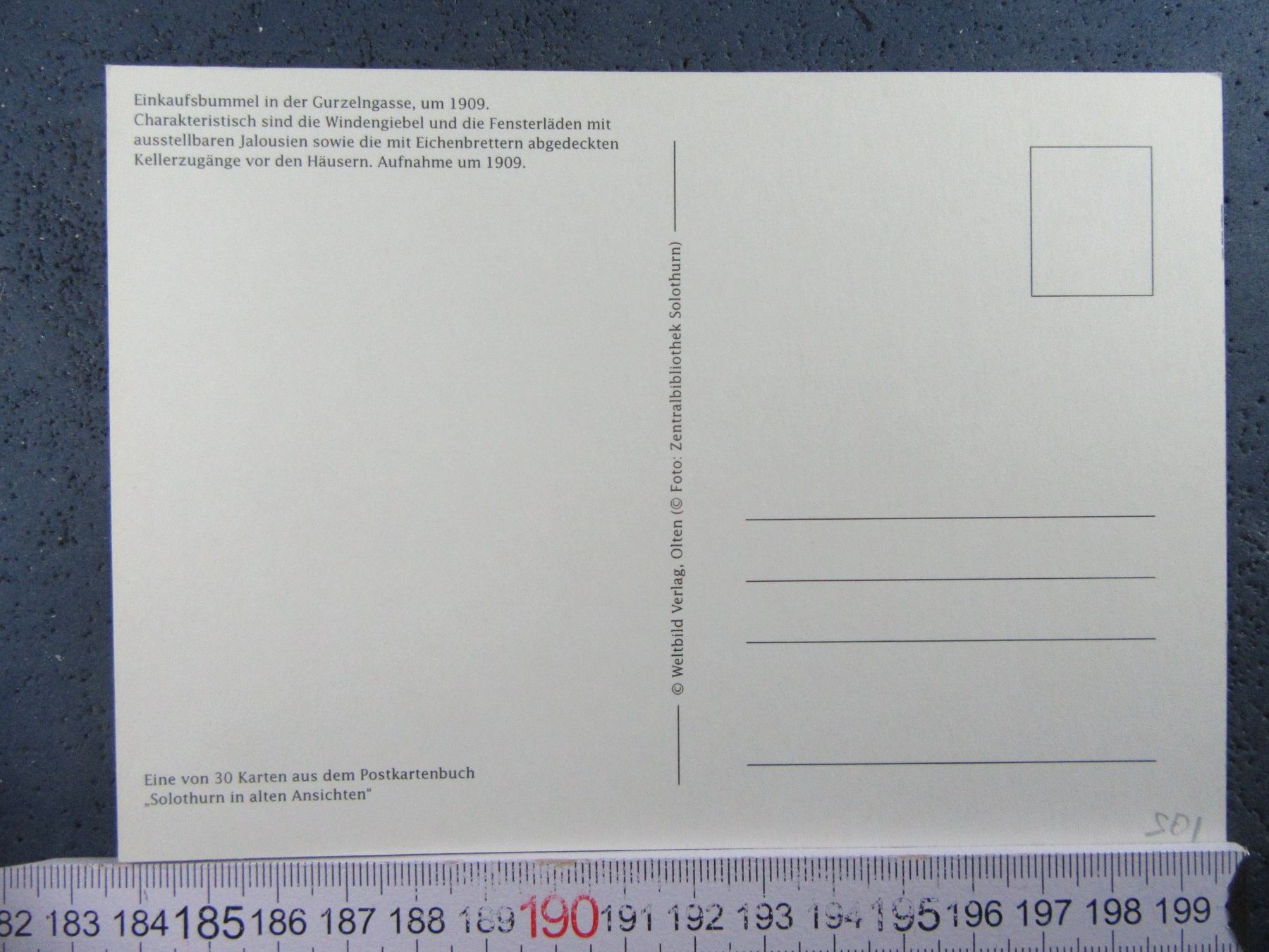 Cartoline postali: SOLOTHURN GURZELENGASSE UM 1900 REPRO AK SO – Usato da Ettingen venduto da Hausi4711 1