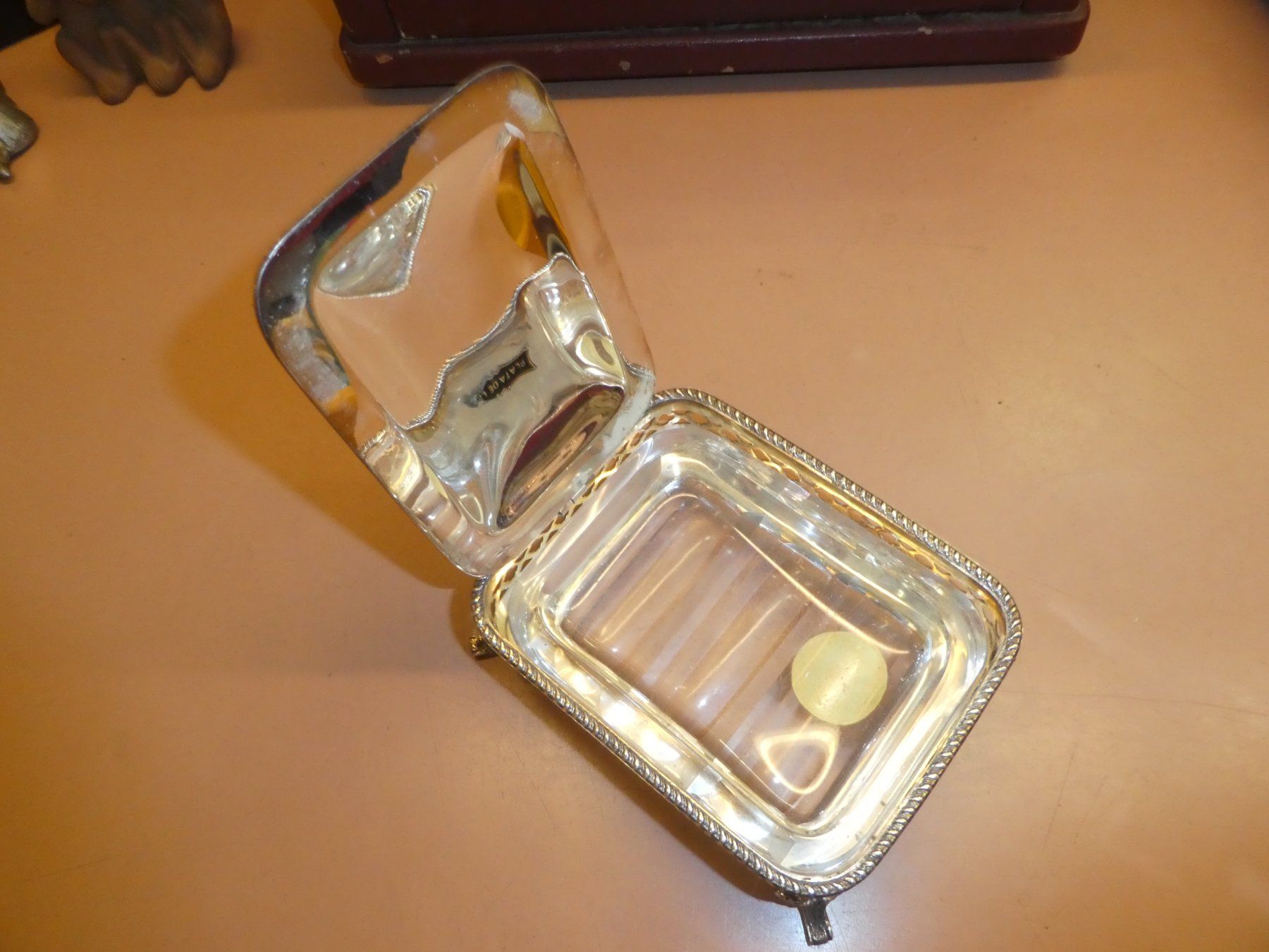 Altre Stoviglie: Versilberte Butterdose mit Deckel - Vintage Design! – Usato da Chur venduto da Diversico2010 1