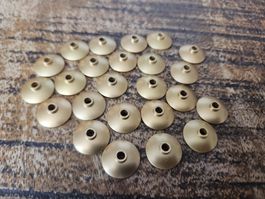 lego 4740 lot de 24 pièces Metallic Gold Dish 2 x 2
