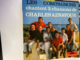 Les Compagnons chantent Aznavour - 45 tours