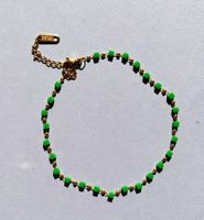 Bracelet doré et vert en acier inoxydable