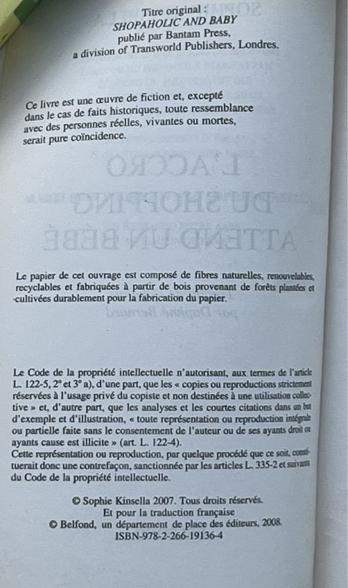 Libri: 3 Romans de Sophie Kinsella – Usato da La Tour-de-Peilz venduto da Pansy02 6