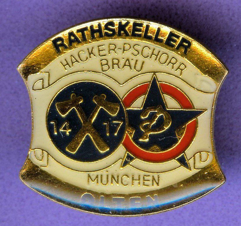 Placchette & Badge: RATHSKELLER OLTEN  HACKER-PSCHORR – Usato da Winterthur venduto da Sammleroase