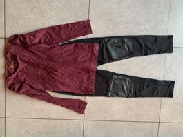 Lot -  Langarmshirt + hose  gr. 134