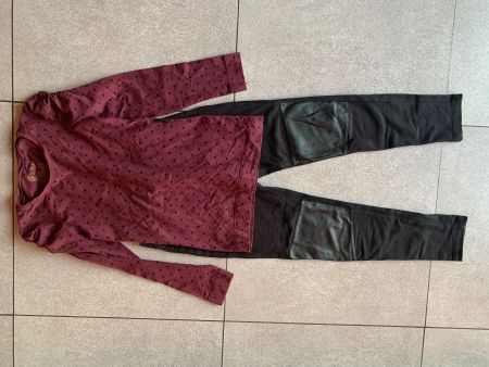 Lot -  Langarmshirt + hose  gr. 134