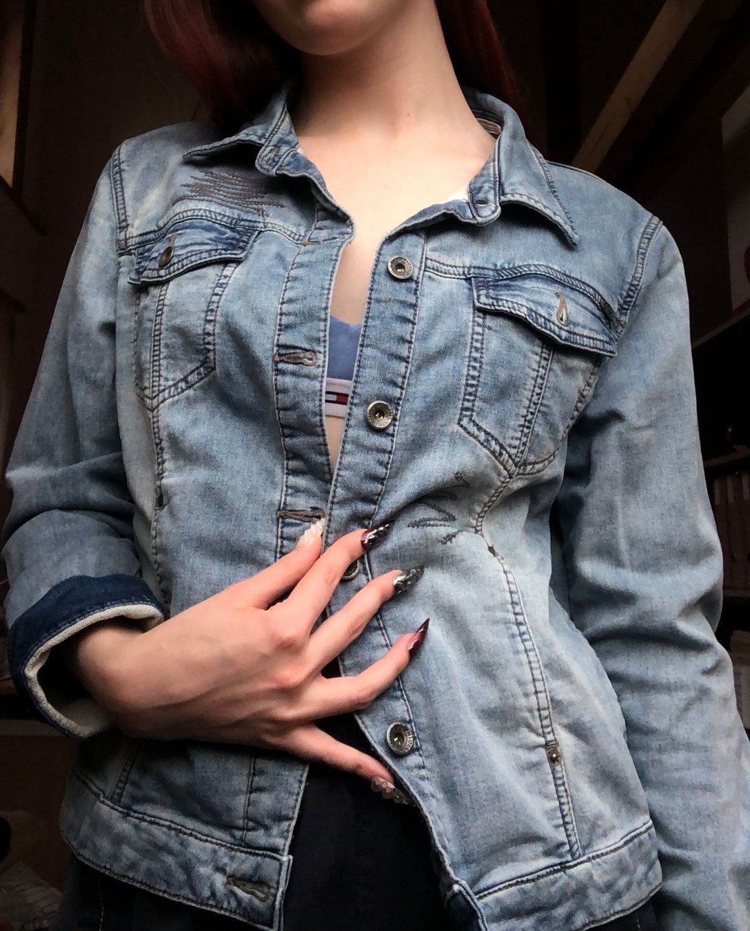 Giacche: Veste en jean bleu – Usato da Bulle venduto da sop_ct6x
