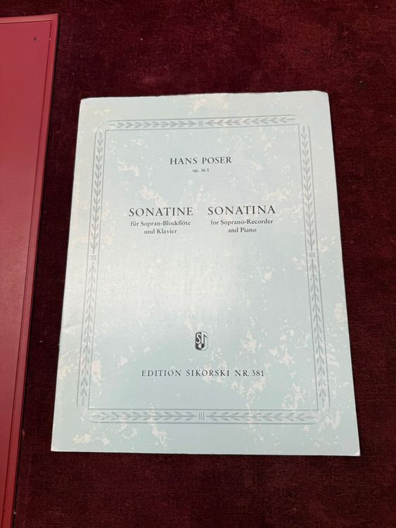 Libri: Noten Sonatine für Sopran Blockflöte und Klavier – Nuovo (secondo la descrizione) da Davos-Platz venduto da musikhauskollegger