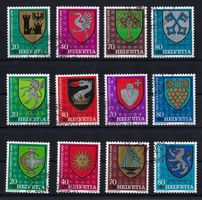 Pro Juventute Sätze 1978-1980 Katalog-Nr. J265-J276, gest.