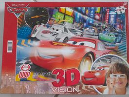 Puzzle mit 3D Brille, Disney Cars, 104 teilig