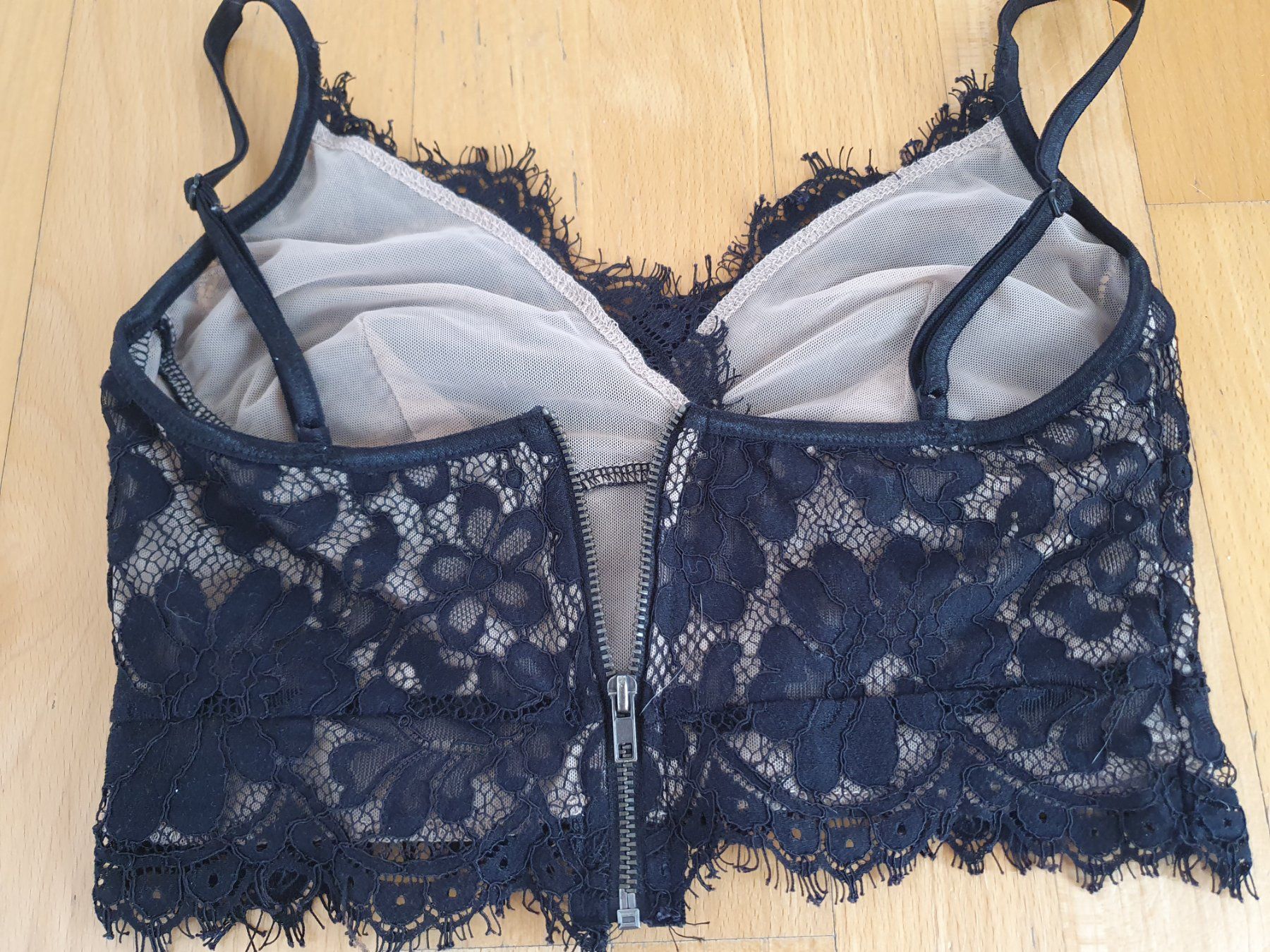 Camicette, T-shirt & Top: Spitze Bustier Schwarz & Weiss Gr. XS/S – Usato da Kloten venduto da Hektor44 2