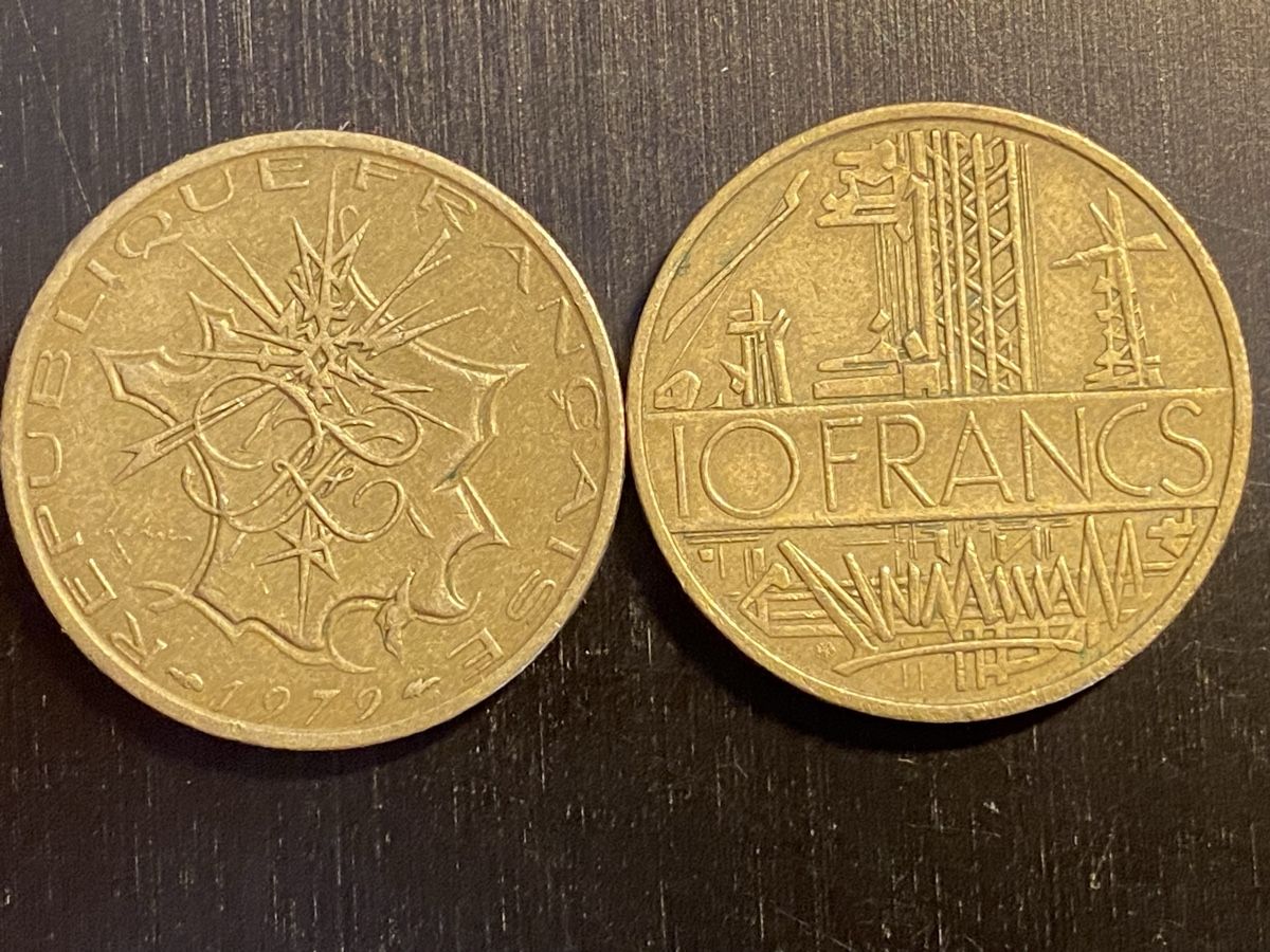 Tutti le monete: France, 10 Fr 1979 bronze – Usato da Corsier-sur-Vevey venduto da Ginoarturo