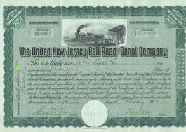 United New Jersey Rail Road 1913