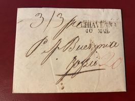 1855 Stabstempel Chiavenna - Zozzio Graubünden Brief, Inhalt