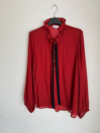 Claudie Pierlot Paris Bluse, Gr. 40, Rot